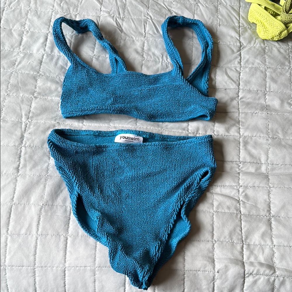 Youswim Blue Eva High Waist Two-Piece